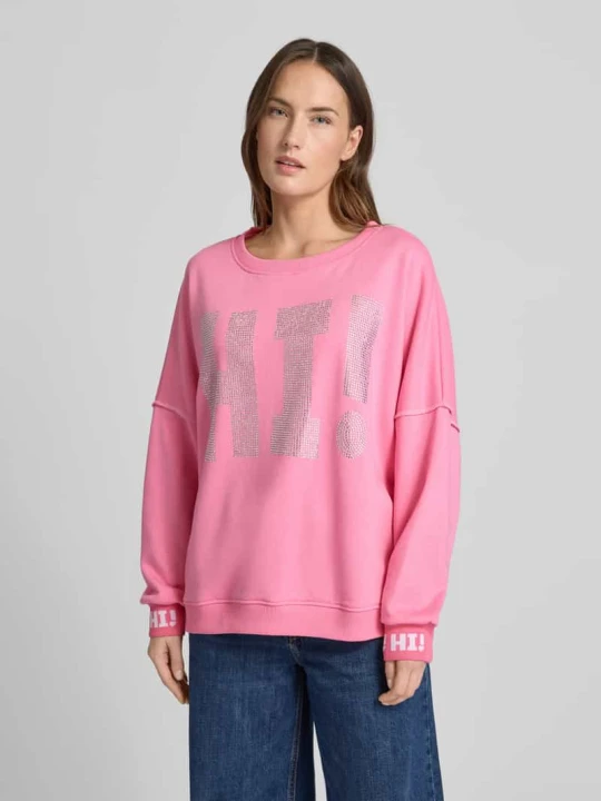 Zdjęcie produktu Bluza z Detal z logo Miss Goodlife Różowy