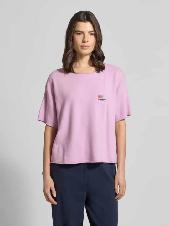 Zdjęcie produktu Bluza z detalem z logo model 'ATUBAY' American Vintage Jasnofioletowy