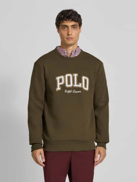 Zdjęcie produktu Bluza o luźnym kroju z mieszanki bawełny Polo Ralph Lauren Oliwkowy