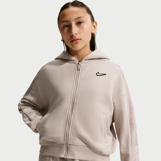 Zdjęcie produktu Bluza z długim rękawem do tańca dla dużych dzieci (dziewcząt) Nike Club Fleece - Brązowy