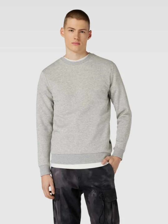 Zdjęcie produktu Bluza o kroju regular fit z mieszanki bawełny model ‘CERES’ Only & Sons Jasnoszary melanż