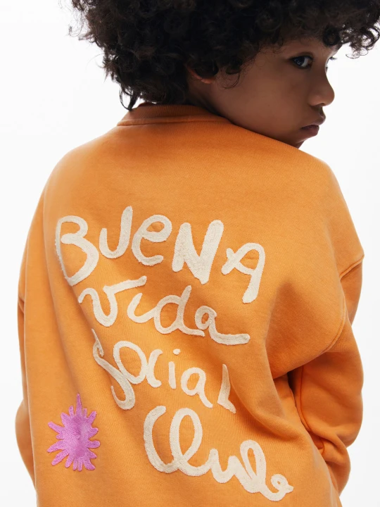 Zdjęcie produktu Gładka bluza chłopięca Desigual pomarańczowy