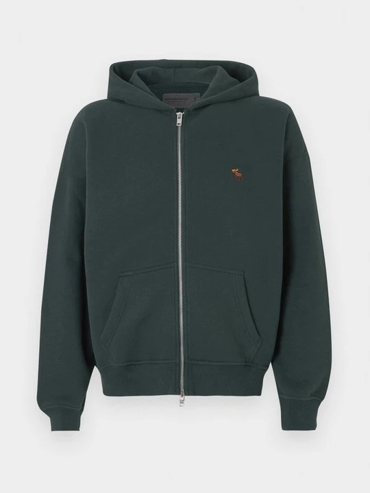 Zdjęcie produktu Bluza z kapturem Abercrombie & Fitch ciemnozielony