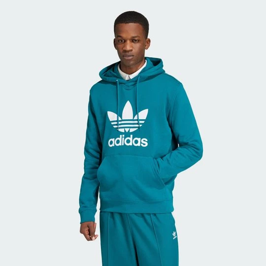Zdjęcie produktu Bluza z kapturem Adicolor Classics Trefoil Adidas Legacy Teal