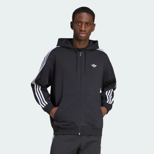 Zdjęcie produktu Bluza z kapturem adidas Adicolor Oversize Full-Zip czarny