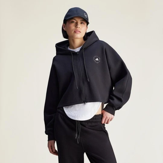 Zdjęcie produktu Bluza z kapturem adidas by Stella McCartney Sportswear Cropped czarny