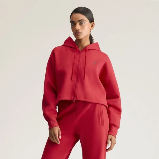Zdjęcie produktu Bluza z kapturem adidas by Stella McCartney Sportswear Cropped Soft Carmine