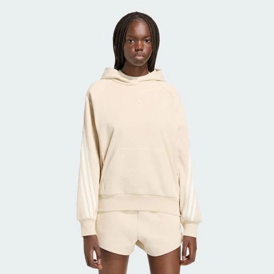 Zdjęcie produktu BLUZA Z KAPTUREM adidas KIT Z 3 PASKAMI beżowy