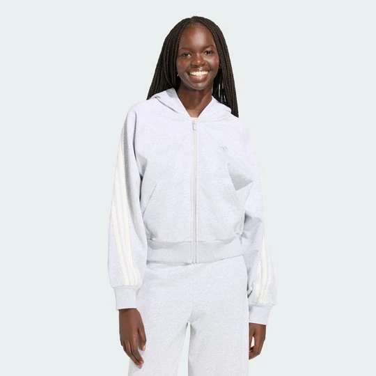 Zdjęcie produktu BLUZA Z KAPTUREM, Z 3 PASKAMI I SUWAKIEM NA CAŁEJ DŁUGOŚCI ADIDAS KIT