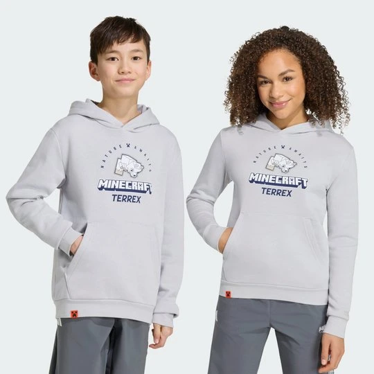 Zdjęcie produktu Bluza z kapturem adidas Minecraft Terrex Light Solid Grey