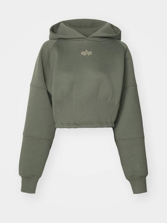 Zdjęcie produktu Bluza z kapturem Alpha Industries ciemnozielony