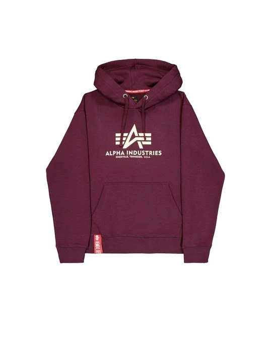 Zdjęcie produktu Bluza z kapturem Alpha Industries ciemnoczerwony