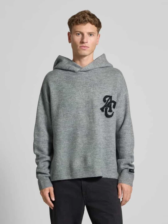 Zdjęcie produktu Bluza z kapturem Another Cotton Lab Jasnoszary melanż