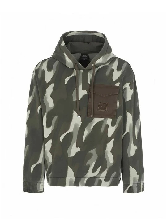 Zdjęcie produktu Bluza z kapturem Armani Exchange ciemnozielony