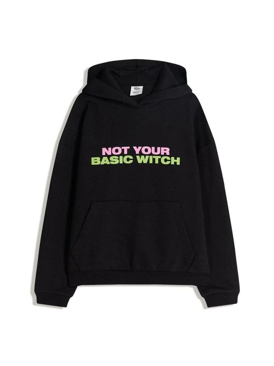 Zdjęcie produktu Bluza z kapturem Bershka czarny