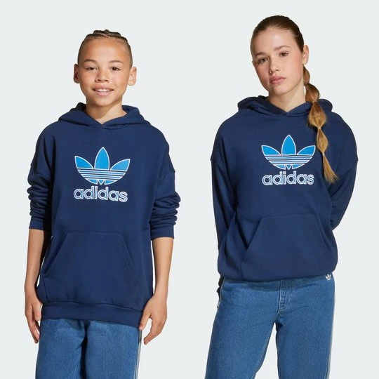 Zdjęcie produktu Bluza z kapturem Big Logo Oversized Kids Adidas niebieski