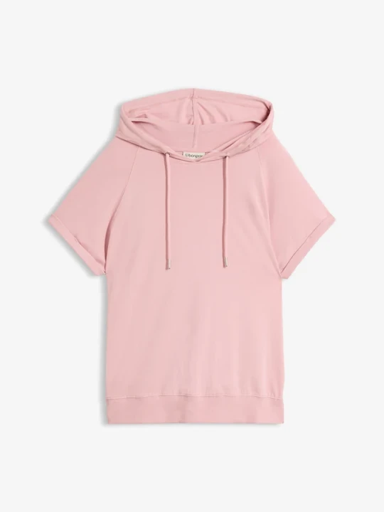 Zdjęcie produktu Bluza z kapturem BonPrix różowy