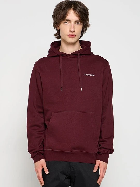 Zdjęcie produktu Bluza z kapturem Calvin Klein ciemnoczerwony
