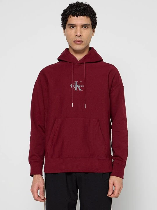 Zdjęcie produktu Bluza z kapturem Calvin Klein Jeans czerwony