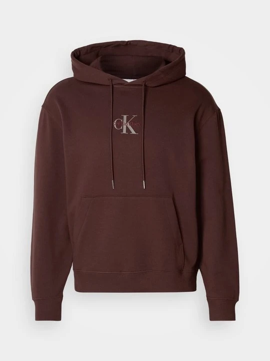 Zdjęcie produktu Bluza z kapturem Calvin Klein Jeans ciemnobrązowy