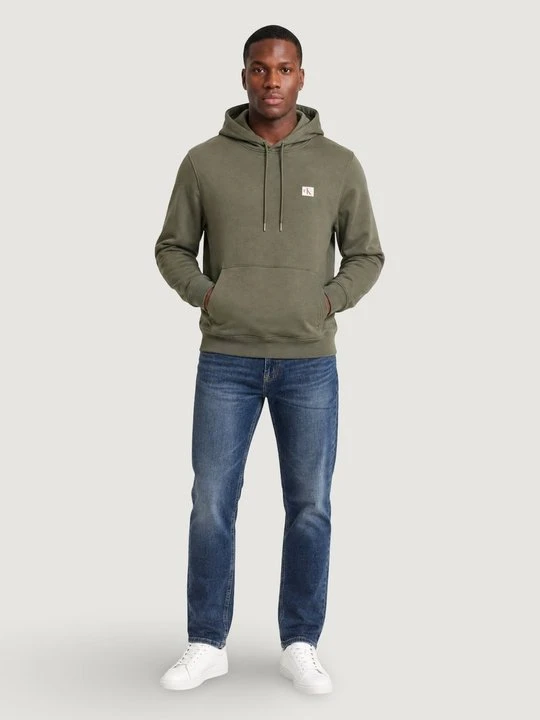 Zdjęcie produktu Bluza z kapturem Calvin Klein Jeans oliwkowy