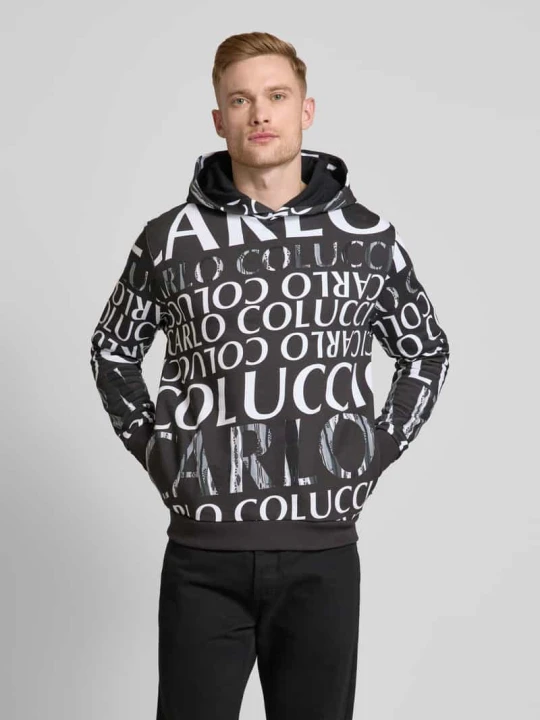 Zdjęcie produktu Bluza z kapturem Carlo Colucci Czarny