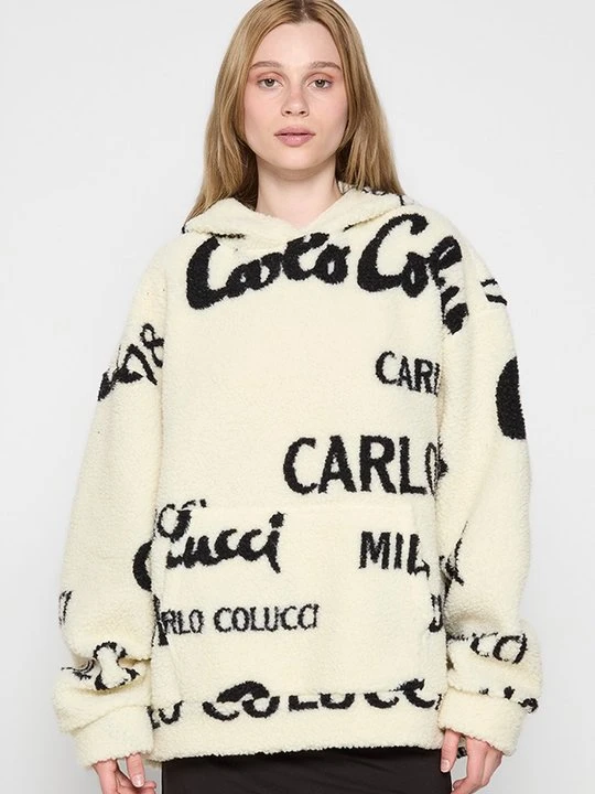 Zdjęcie produktu Bluza z kapturem Carlo Colucci mleczny