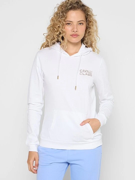 Zdjęcie produktu Bluza z kapturem Cavalli Class biały