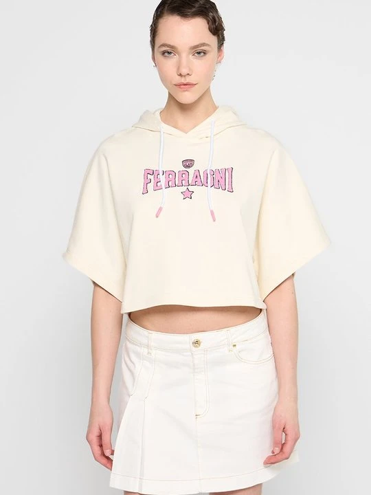 Zdjęcie produktu Bluza z kapturem Chiara Ferragni mleczny