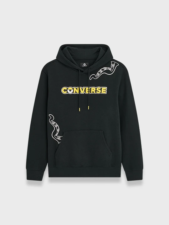 Zdjęcie produktu Bluza z kapturem Converse x Minions Standard Fit Zip-Up Czarny