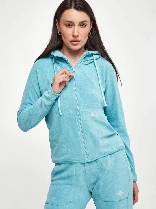 Zdjęcie produktu Bluza z kapturem damska frotte AERONAUTICA MILITARE