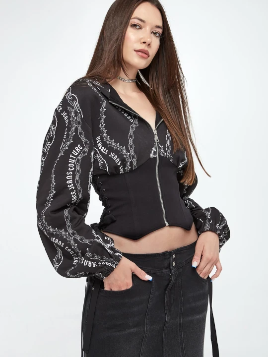Zdjęcie produktu Bluza z kapturem damska VERSACE JEANS COUTURE
