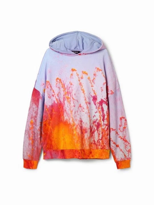 Zdjęcie produktu Bluza z kapturem Desigual pomarańczowy