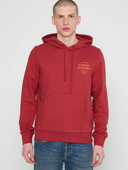 Zdjęcie produktu Bluza z kapturem Diesel czerwony