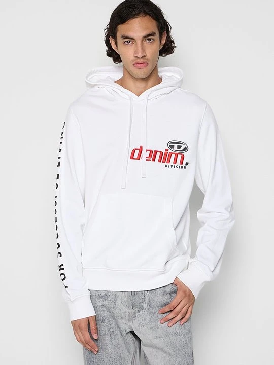 Zdjęcie produktu Bluza z kapturem Diesel biały
