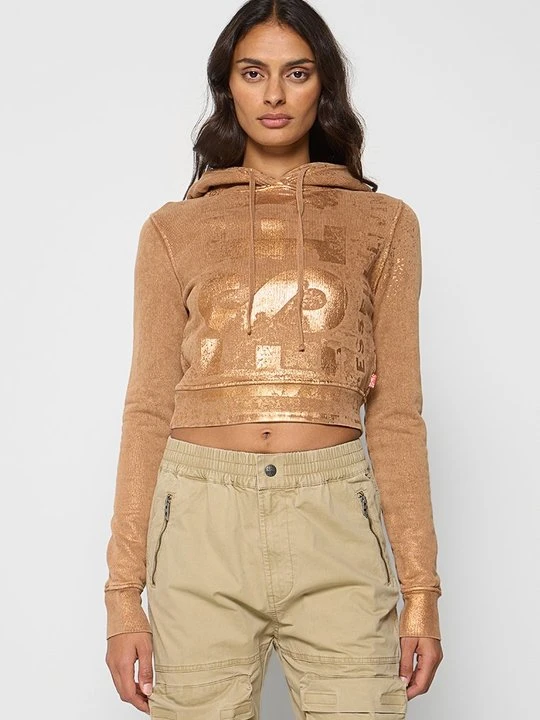 Zdjęcie produktu Bluza z kapturem Diesel brązowy
