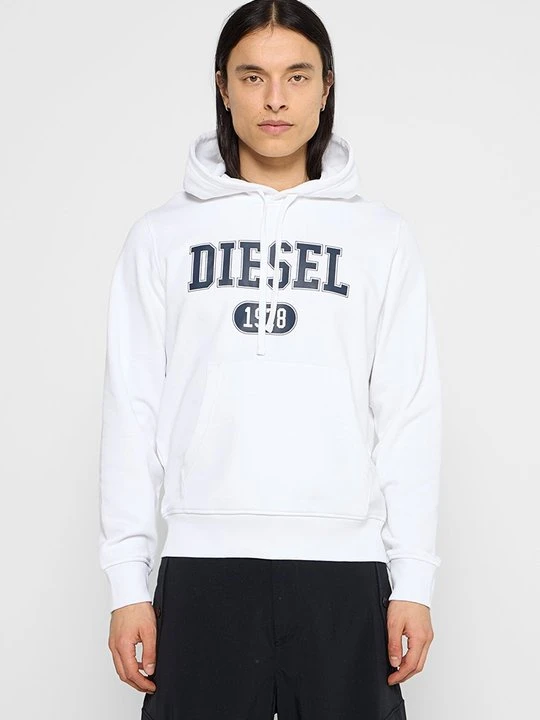 Zdjęcie produktu Bluza z kapturem Diesel biały