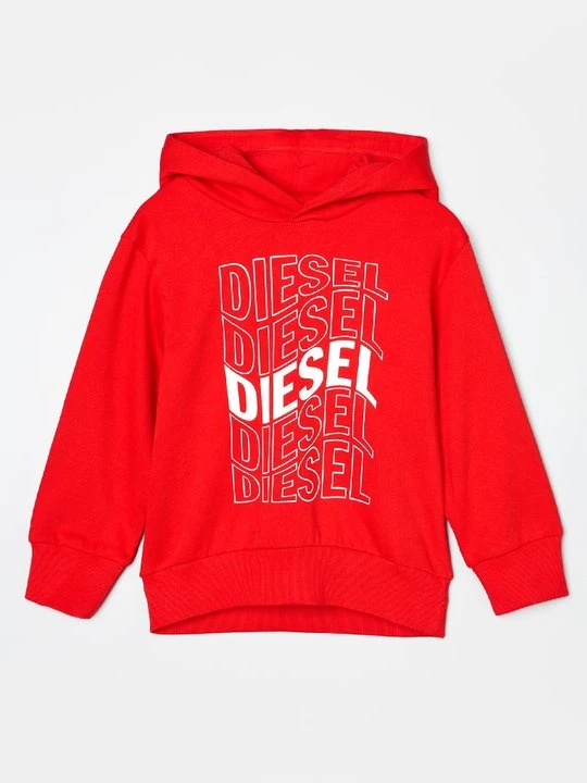 Zdjęcie produktu Bluza z kapturem Diesel czerwony