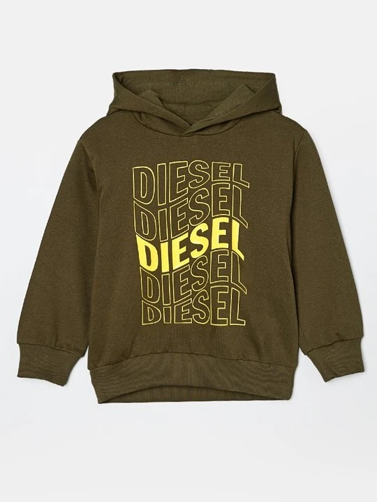 Zdjęcie produktu Bluza z kapturem Diesel oliwkowy