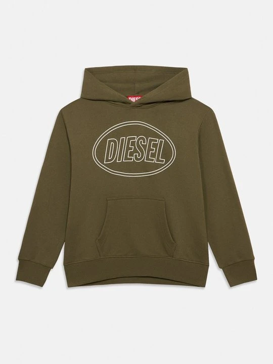Zdjęcie produktu Bluza z kapturem Diesel ciemnozielony