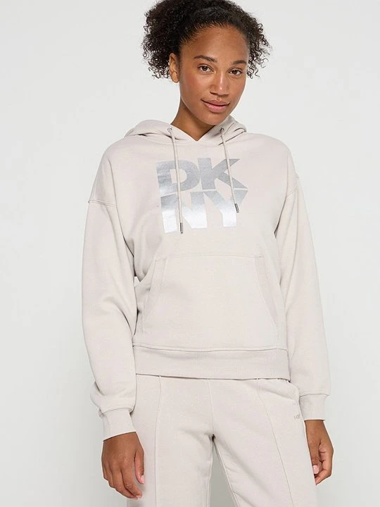 Zdjęcie produktu Bluza z kapturem DKNY beżowy