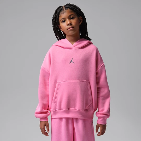 Zdjęcie produktu Bluza z kapturem dla dużych dzieci Jordan Brooklyn Fleece - Różowy