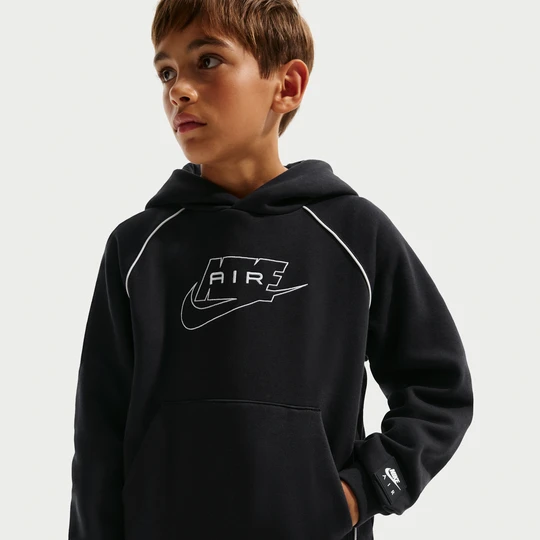 Zdjęcie produktu Bluza z kapturem dla dużych dzieci Nike Air - Czerń
