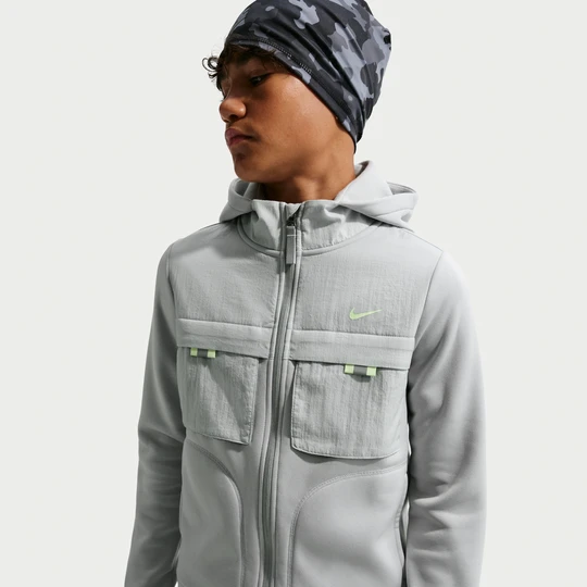 Zdjęcie produktu Bluza z kapturem dla dużych dzieci Nike City Utility - Szary