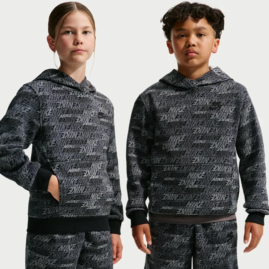 Zdjęcie produktu Bluza z kapturem dla dużych dzieci Nike Club Fleece - Czerń
