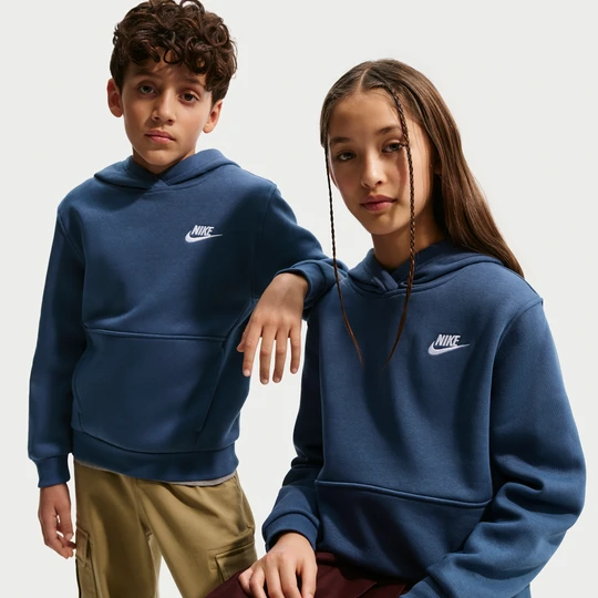 Zdjęcie produktu Bluza z kapturem dla dużych dzieci Nike Club Fleece - Niebieski