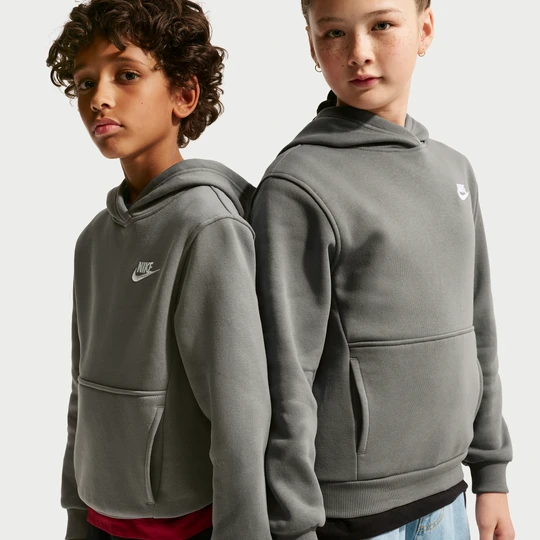 Zdjęcie produktu Bluza z kapturem dla dużych dzieci Nike Club Fleece - Szary
