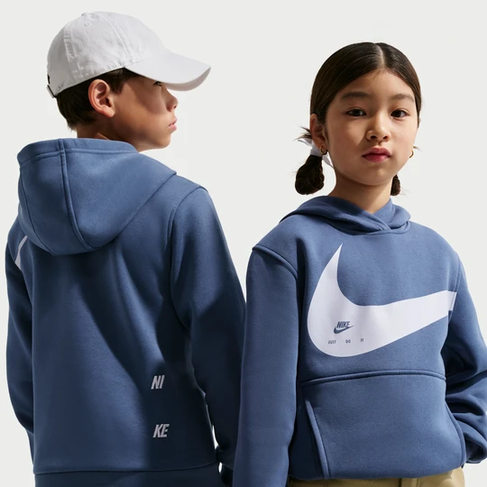 Zdjęcie produktu Bluza z kapturem dla dużych dzieci Nike Club - Niebieski