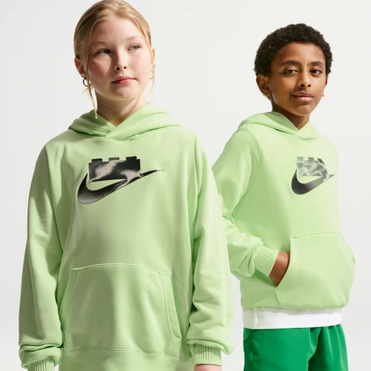 Zdjęcie produktu Bluza z kapturem dla dużych dzieci Nike x LEGO® Collection - Zieleń