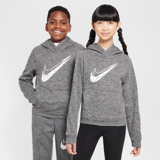 Zdjęcie produktu Bluza z kapturem dla dużych dzieci Therma-FIT Nike Multi Stain Repel - Czerń
